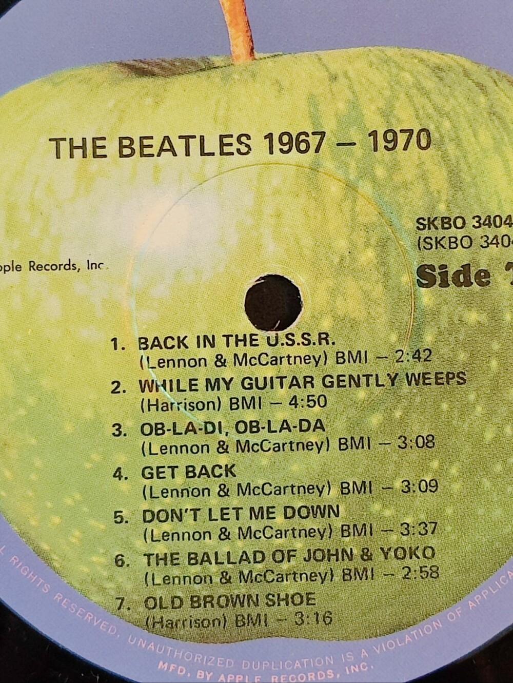 Vintage The Beatles 1967-1970 Apple Records Emi 1973 Vinyl - Picture 5 of 14